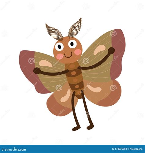 cartoon moth